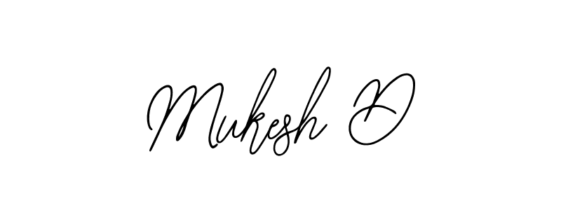 Bearetta-2O07w is a professional signature style that is perfect for those who want to add a touch of class to their signature. It is also a great choice for those who want to make their signature more unique. Get Mukesh D name to fancy signature for free. Mukesh D signature style 12 images and pictures png