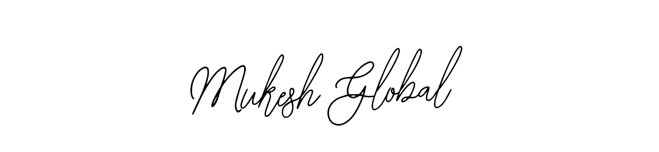 How to Draw Mukesh Global signature style? Bearetta-2O07w is a latest design signature styles for name Mukesh Global. Mukesh Global signature style 12 images and pictures png