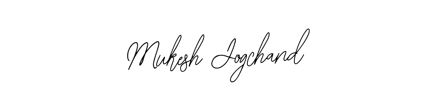 Use a signature maker to create a handwritten signature online. With this signature software, you can design (Bearetta-2O07w) your own signature for name Mukesh Jogchand. Mukesh Jogchand signature style 12 images and pictures png