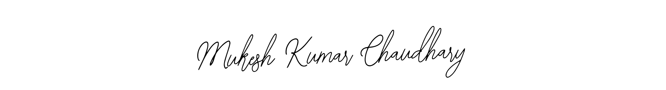 Design your own signature with our free online signature maker. With this signature software, you can create a handwritten (Bearetta-2O07w) signature for name Mukesh Kumar Chaudhary. Mukesh Kumar Chaudhary signature style 12 images and pictures png