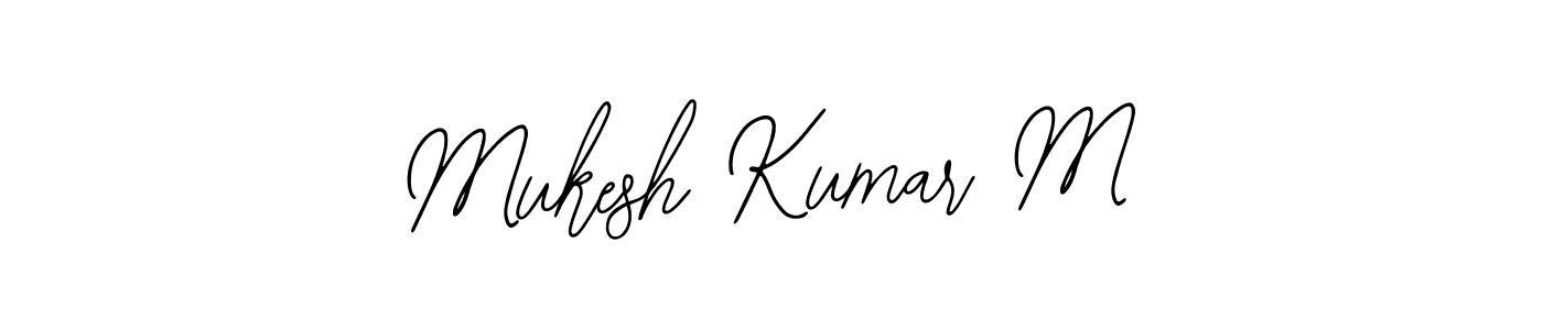 It looks lik you need a new signature style for name Mukesh Kumar M. Design unique handwritten (Bearetta-2O07w) signature with our free signature maker in just a few clicks. Mukesh Kumar M signature style 12 images and pictures png