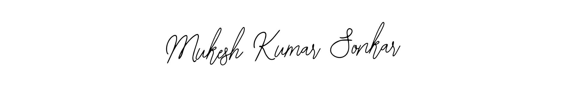 Use a signature maker to create a handwritten signature online. With this signature software, you can design (Bearetta-2O07w) your own signature for name Mukesh Kumar Sonkar. Mukesh Kumar Sonkar signature style 12 images and pictures png