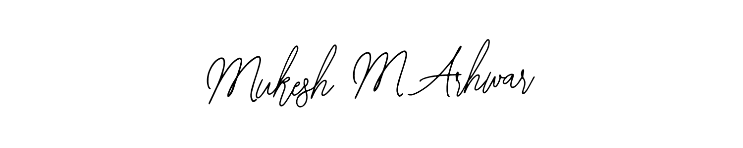 Make a beautiful signature design for name Mukesh M Arhwar. With this signature (Bearetta-2O07w) style, you can create a handwritten signature for free. Mukesh M Arhwar signature style 12 images and pictures png