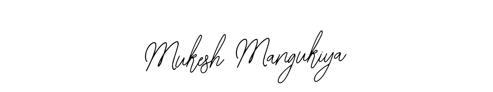 Design your own signature with our free online signature maker. With this signature software, you can create a handwritten (Bearetta-2O07w) signature for name Mukesh Mangukiya. Mukesh Mangukiya signature style 12 images and pictures png
