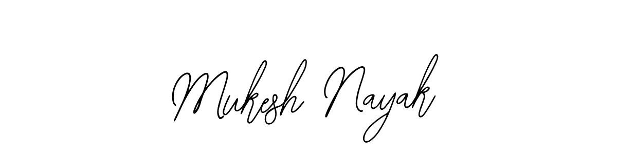 Bearetta-2O07w is a professional signature style that is perfect for those who want to add a touch of class to their signature. It is also a great choice for those who want to make their signature more unique. Get Mukesh Nayak name to fancy signature for free. Mukesh Nayak signature style 12 images and pictures png