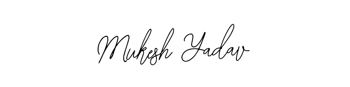 The best way (Bearetta-2O07w) to make a short signature is to pick only two or three words in your name. The name Mukesh Yadav include a total of six letters. For converting this name. Mukesh Yadav signature style 12 images and pictures png