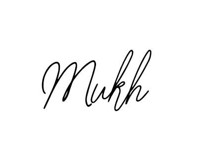 Design your own signature with our free online signature maker. With this signature software, you can create a handwritten (Bearetta-2O07w) signature for name Mukh. Mukh signature style 12 images and pictures png