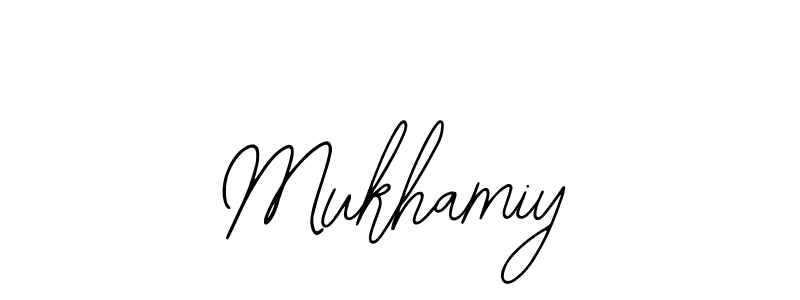 Use a signature maker to create a handwritten signature online. With this signature software, you can design (Bearetta-2O07w) your own signature for name Mukhamiy. Mukhamiy signature style 12 images and pictures png