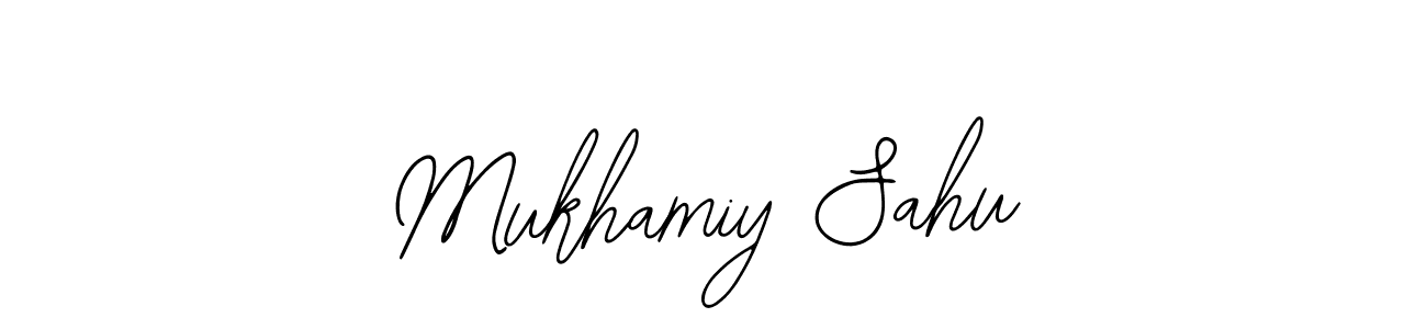 if you are searching for the best signature style for your name Mukhamiy Sahu. so please give up your signature search. here we have designed multiple signature styles  using Bearetta-2O07w. Mukhamiy Sahu signature style 12 images and pictures png