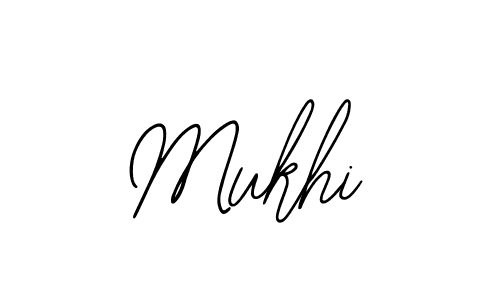 Use a signature maker to create a handwritten signature online. With this signature software, you can design (Bearetta-2O07w) your own signature for name Mukhi. Mukhi signature style 12 images and pictures png