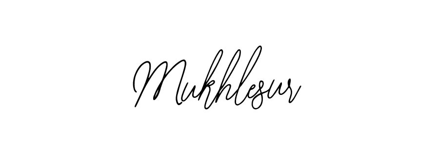 How to make Mukhlesur name signature. Use Bearetta-2O07w style for creating short signs online. This is the latest handwritten sign. Mukhlesur signature style 12 images and pictures png