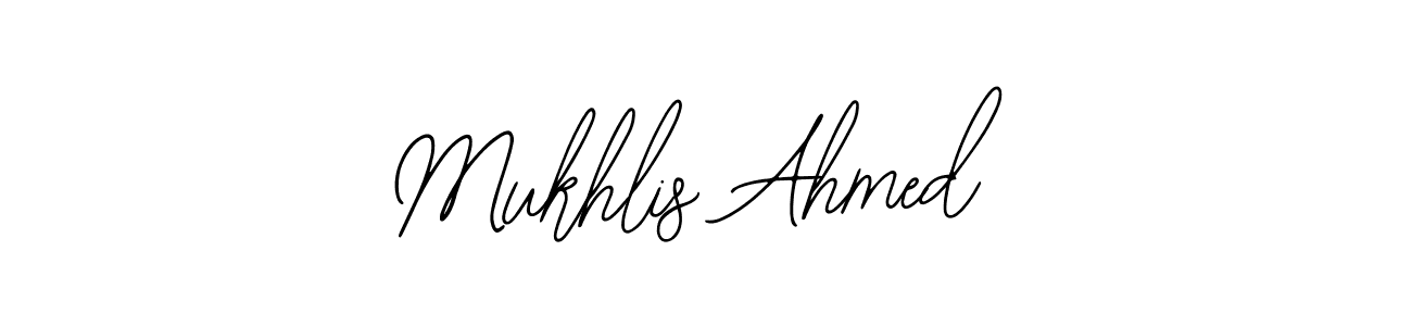 Create a beautiful signature design for name Mukhlis Ahmed. With this signature (Bearetta-2O07w) fonts, you can make a handwritten signature for free. Mukhlis Ahmed signature style 12 images and pictures png