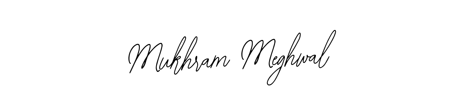 How to make Mukhram Meghwal signature? Bearetta-2O07w is a professional autograph style. Create handwritten signature for Mukhram Meghwal name. Mukhram Meghwal signature style 12 images and pictures png
