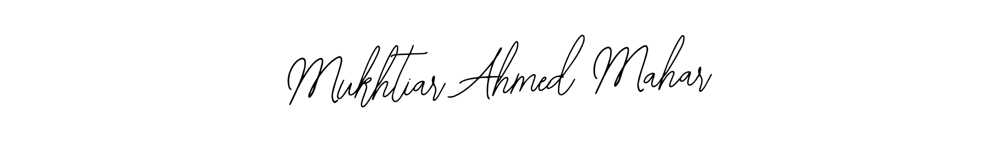 Bearetta-2O07w is a professional signature style that is perfect for those who want to add a touch of class to their signature. It is also a great choice for those who want to make their signature more unique. Get Mukhtiar Ahmed Mahar name to fancy signature for free. Mukhtiar Ahmed Mahar signature style 12 images and pictures png