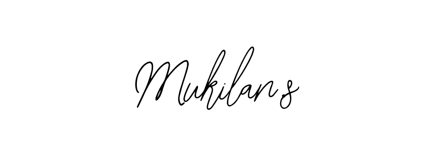 Use a signature maker to create a handwritten signature online. With this signature software, you can design (Bearetta-2O07w) your own signature for name Mukilan.s. Mukilan.s signature style 12 images and pictures png