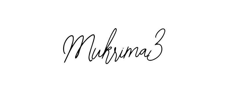 How to make Mukrima3 name signature. Use Bearetta-2O07w style for creating short signs online. This is the latest handwritten sign. Mukrima3 signature style 12 images and pictures png