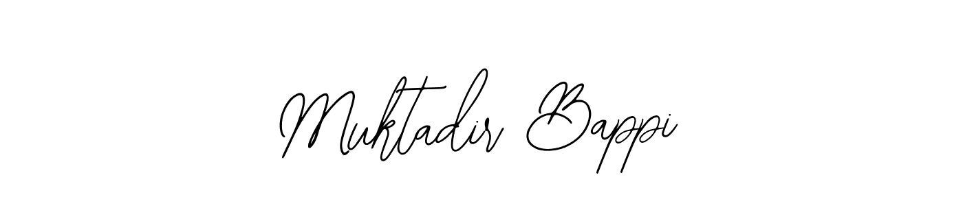 How to make Muktadir Bappi name signature. Use Bearetta-2O07w style for creating short signs online. This is the latest handwritten sign. Muktadir Bappi signature style 12 images and pictures png