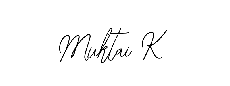 Design your own signature with our free online signature maker. With this signature software, you can create a handwritten (Bearetta-2O07w) signature for name Muktai K. Muktai K signature style 12 images and pictures png