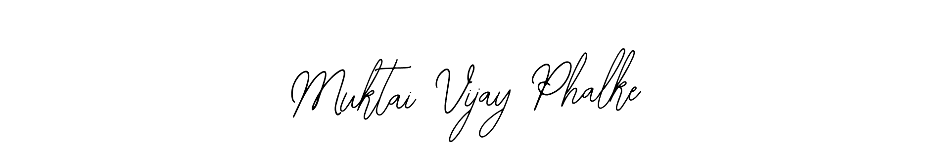 How to make Muktai Vijay Phalke name signature. Use Bearetta-2O07w style for creating short signs online. This is the latest handwritten sign. Muktai Vijay Phalke signature style 12 images and pictures png