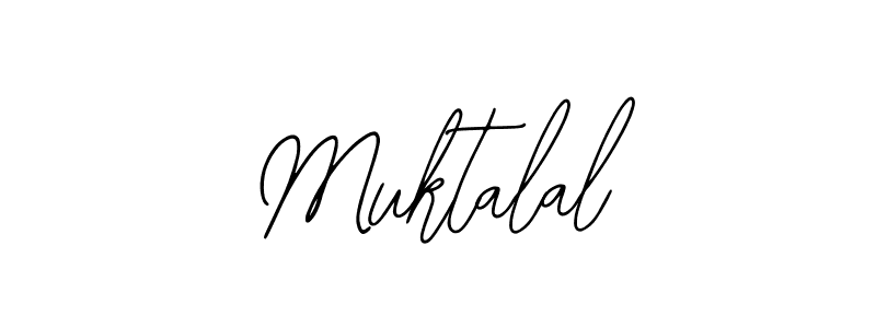 How to make Muktalal name signature. Use Bearetta-2O07w style for creating short signs online. This is the latest handwritten sign. Muktalal signature style 12 images and pictures png