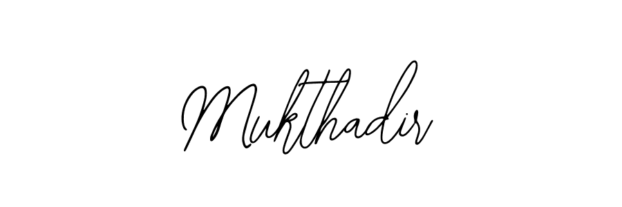 How to make Mukthadir signature? Bearetta-2O07w is a professional autograph style. Create handwritten signature for Mukthadir name. Mukthadir signature style 12 images and pictures png