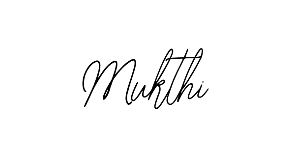 Design your own signature with our free online signature maker. With this signature software, you can create a handwritten (Bearetta-2O07w) signature for name Mukthi. Mukthi signature style 12 images and pictures png