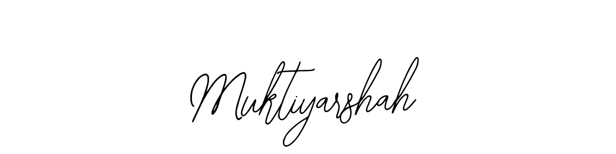 Design your own signature with our free online signature maker. With this signature software, you can create a handwritten (Bearetta-2O07w) signature for name Muktiyarshah. Muktiyarshah signature style 12 images and pictures png