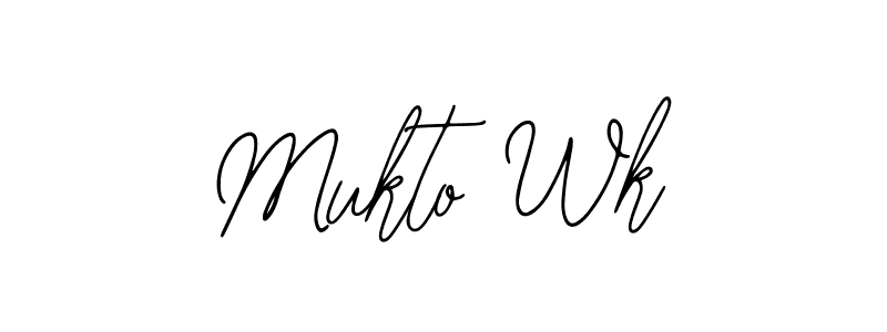 Mukto Wk stylish signature style. Best Handwritten Sign (Bearetta-2O07w) for my name. Handwritten Signature Collection Ideas for my name Mukto Wk. Mukto Wk signature style 12 images and pictures png