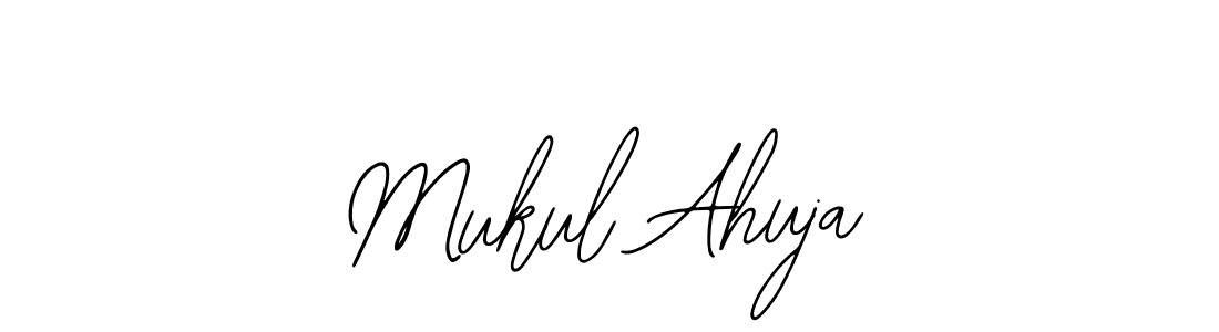 You should practise on your own different ways (Bearetta-2O07w) to write your name (Mukul Ahuja) in signature. don't let someone else do it for you. Mukul Ahuja signature style 12 images and pictures png