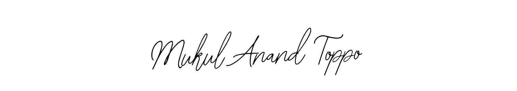 Use a signature maker to create a handwritten signature online. With this signature software, you can design (Bearetta-2O07w) your own signature for name Mukul Anand Toppo. Mukul Anand Toppo signature style 12 images and pictures png