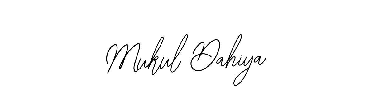 Also You can easily find your signature by using the search form. We will create Mukul Dahiya name handwritten signature images for you free of cost using Bearetta-2O07w sign style. Mukul Dahiya signature style 12 images and pictures png