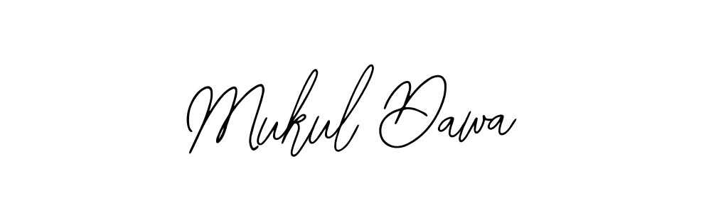 How to make Mukul Dawa name signature. Use Bearetta-2O07w style for creating short signs online. This is the latest handwritten sign. Mukul Dawa signature style 12 images and pictures png