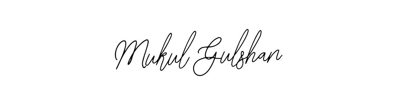 if you are searching for the best signature style for your name Mukul Gulshan. so please give up your signature search. here we have designed multiple signature styles  using Bearetta-2O07w. Mukul Gulshan signature style 12 images and pictures png