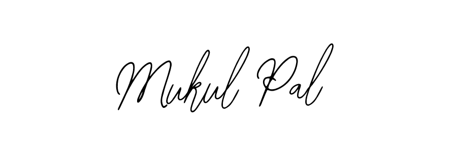 How to make Mukul Pal name signature. Use Bearetta-2O07w style for creating short signs online. This is the latest handwritten sign. Mukul Pal signature style 12 images and pictures png