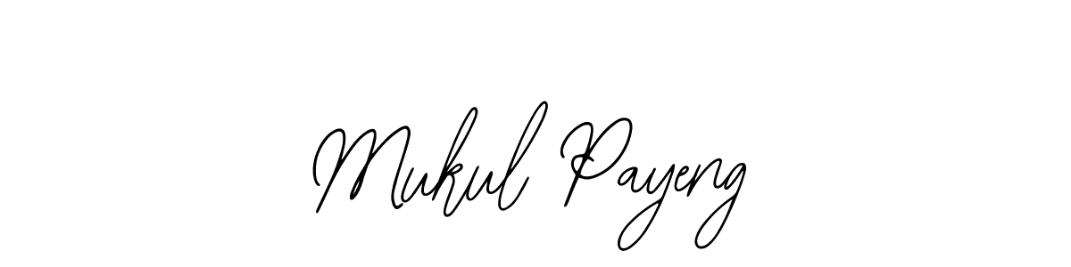 Use a signature maker to create a handwritten signature online. With this signature software, you can design (Bearetta-2O07w) your own signature for name Mukul Payeng. Mukul Payeng signature style 12 images and pictures png