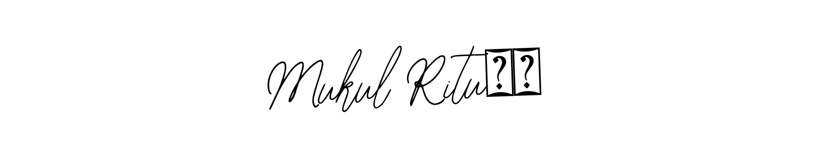 Design your own signature with our free online signature maker. With this signature software, you can create a handwritten (Bearetta-2O07w) signature for name Mukul Ritu❤️. Mukul Ritu❤️ signature style 12 images and pictures png