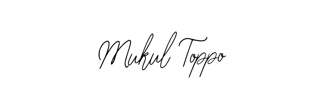 if you are searching for the best signature style for your name Mukul Toppo. so please give up your signature search. here we have designed multiple signature styles  using Bearetta-2O07w. Mukul Toppo signature style 12 images and pictures png