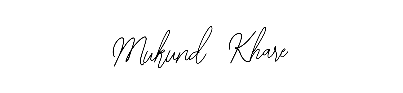 Use a signature maker to create a handwritten signature online. With this signature software, you can design (Bearetta-2O07w) your own signature for name Mukund  Khare. Mukund  Khare signature style 12 images and pictures png