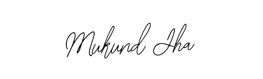 How to Draw Mukund Jha signature style? Bearetta-2O07w is a latest design signature styles for name Mukund Jha. Mukund Jha signature style 12 images and pictures png