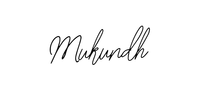 Mukundh stylish signature style. Best Handwritten Sign (Bearetta-2O07w) for my name. Handwritten Signature Collection Ideas for my name Mukundh. Mukundh signature style 12 images and pictures png