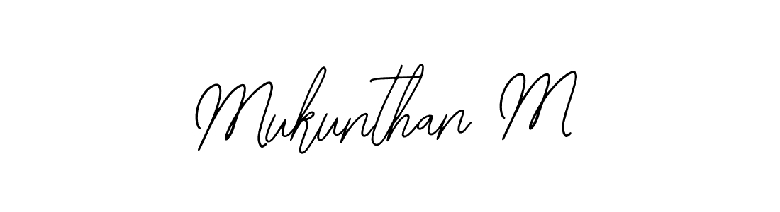 How to make Mukunthan M signature? Bearetta-2O07w is a professional autograph style. Create handwritten signature for Mukunthan M name. Mukunthan M signature style 12 images and pictures png