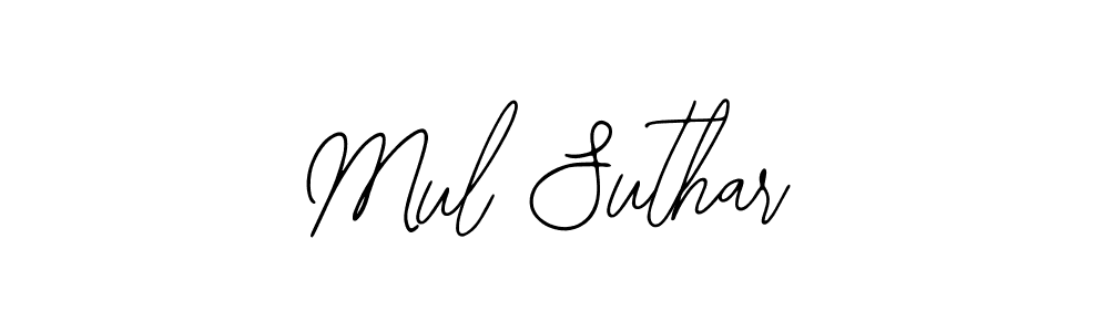 Use a signature maker to create a handwritten signature online. With this signature software, you can design (Bearetta-2O07w) your own signature for name Mul Suthar. Mul Suthar signature style 12 images and pictures png
