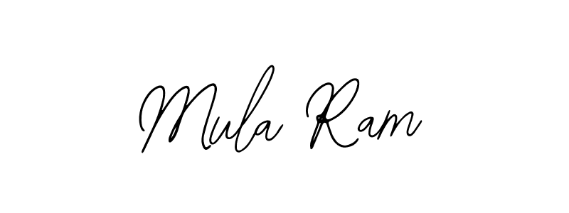 How to make Mula Ram name signature. Use Bearetta-2O07w style for creating short signs online. This is the latest handwritten sign. Mula Ram signature style 12 images and pictures png