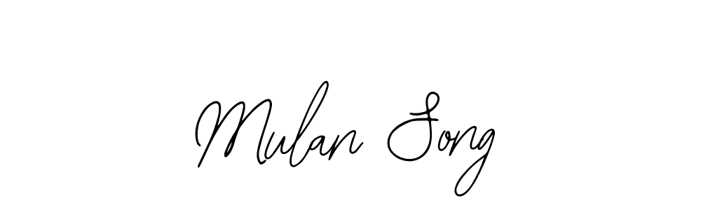 Also You can easily find your signature by using the search form. We will create Mulan Song name handwritten signature images for you free of cost using Bearetta-2O07w sign style. Mulan Song signature style 12 images and pictures png