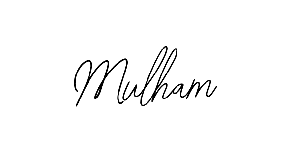 The best way (Bearetta-2O07w) to make a short signature is to pick only two or three words in your name. The name Mulham include a total of six letters. For converting this name. Mulham signature style 12 images and pictures png