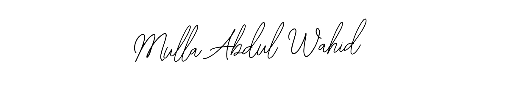 Make a beautiful signature design for name Mulla Abdul Wahid. Use this online signature maker to create a handwritten signature for free. Mulla Abdul Wahid signature style 12 images and pictures png