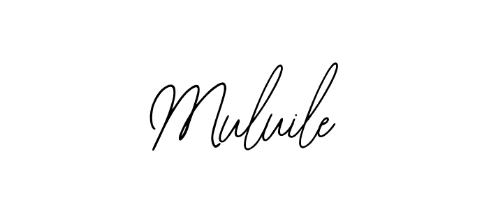 Design your own signature with our free online signature maker. With this signature software, you can create a handwritten (Bearetta-2O07w) signature for name Muluile. Muluile signature style 12 images and pictures png
