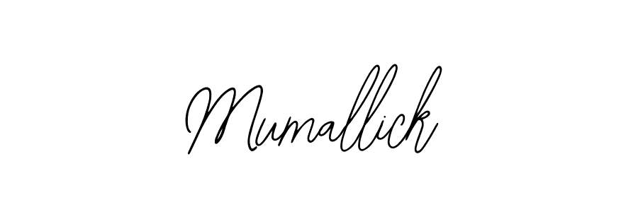 Use a signature maker to create a handwritten signature online. With this signature software, you can design (Bearetta-2O07w) your own signature for name Mumallick. Mumallick signature style 12 images and pictures png