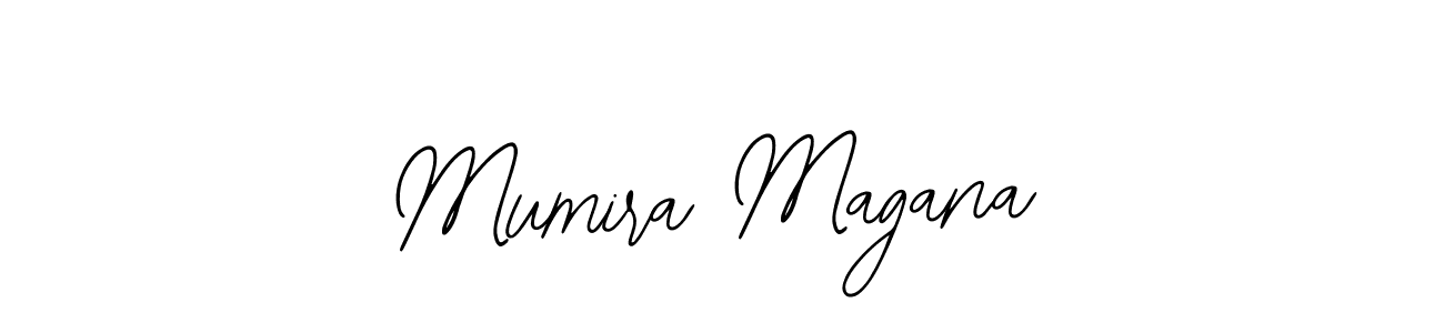 The best way (Bearetta-2O07w) to make a short signature is to pick only two or three words in your name. The name Mumira Magana include a total of six letters. For converting this name. Mumira Magana signature style 12 images and pictures png