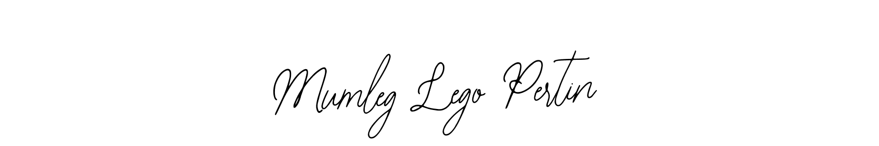 Bearetta-2O07w is a professional signature style that is perfect for those who want to add a touch of class to their signature. It is also a great choice for those who want to make their signature more unique. Get Mumleg Lego Pertin name to fancy signature for free. Mumleg Lego Pertin signature style 12 images and pictures png